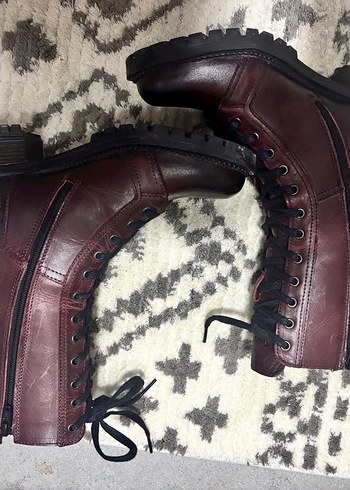 Hammer Jack Hakiki Deri Bordo Bot  36 Numara - Görsel 3