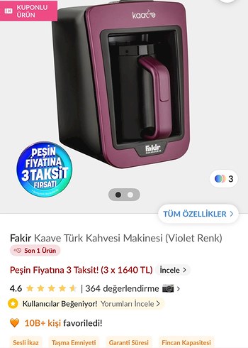 Fakir Fakir Kahve Makinesi