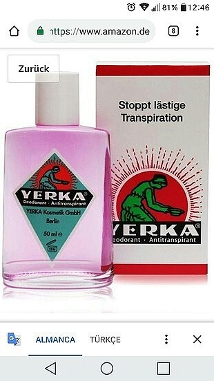 terleme önleyici deodorant