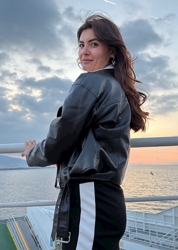 Kadın Deri Ceket - Görsel 2