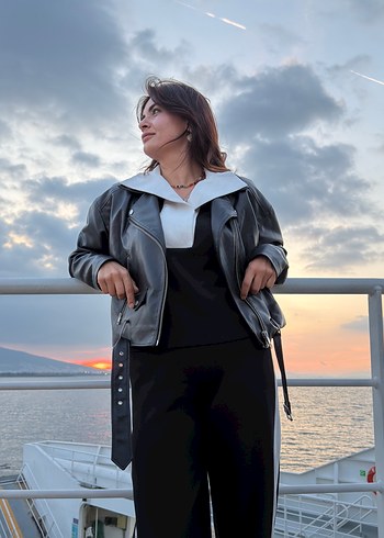 Kadın Deri Ceket - Görsel 3