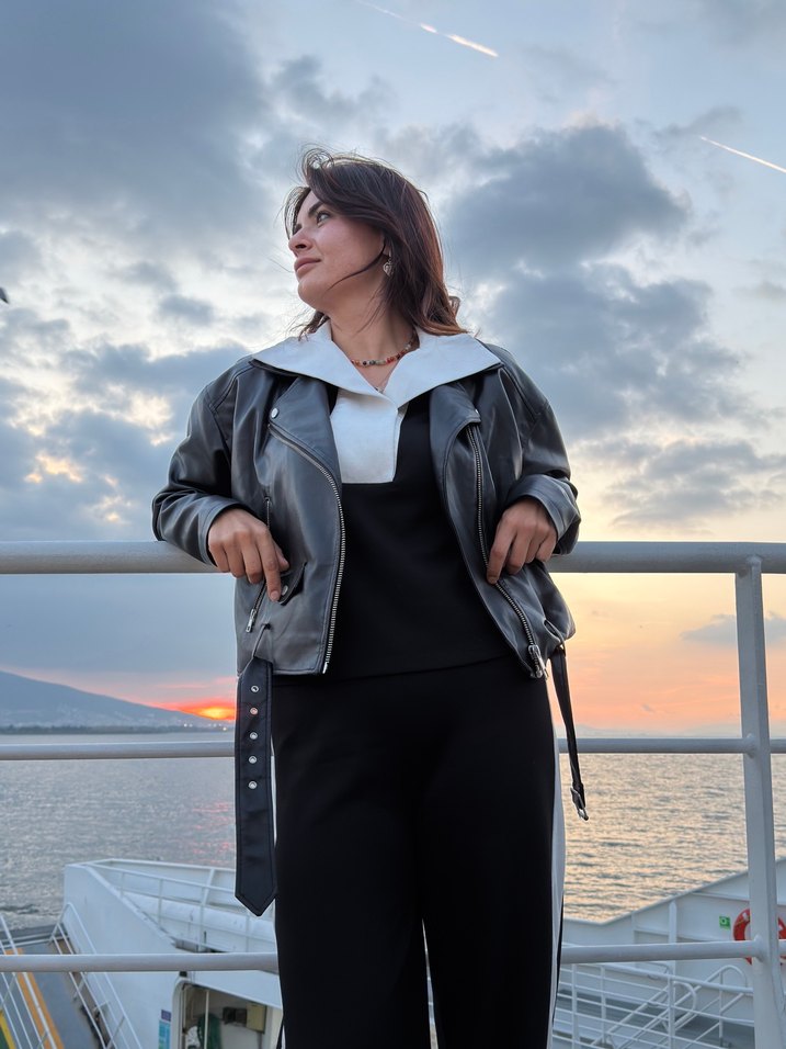 Kadın Deri Ceket - Görsel 3