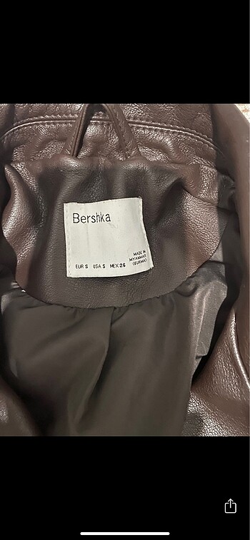 s Beden Bershka Deri ceket