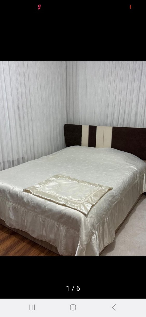 Parlak Beyaz Düz Yatak Örtüsü - Görsel 2