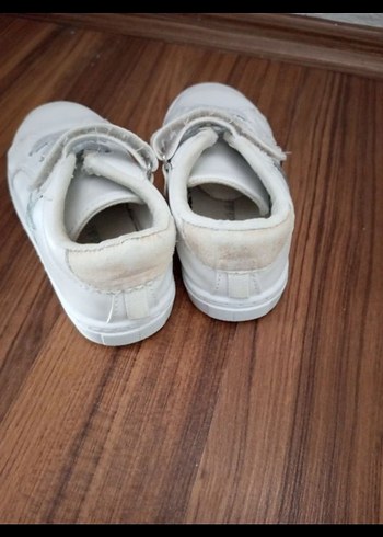 Kız Çocuk Beyaz Cırt Cırtlı Spor Ayakkabı - Görsel 4