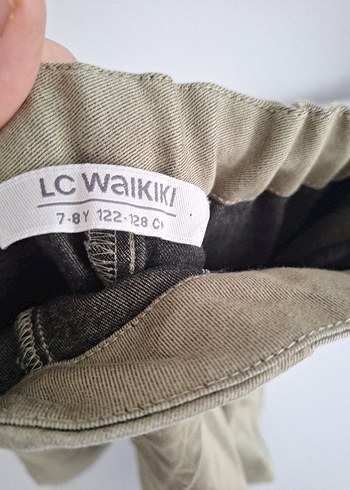 Kız Çocuk Bej Keten Pilili Etek sort - Görsel 6