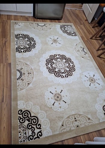 Kahverengi Nakışlı Geleneksel Halı - Görsel 3