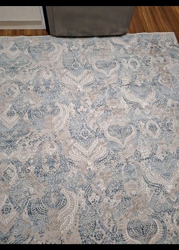 Gri Mavi Yılan Desenli Modern Halı - Görsel 4