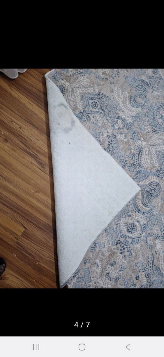 Gri Mavi Yılan Desenli Modern Halı - Görsel 5