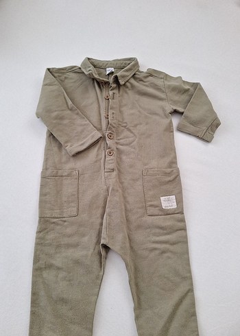 Erkek Bebek Düğmeli Uzun Kollu Tulum - Görsel 6