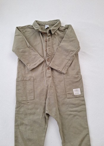 Erkek Bebek Düğmeli Uzun Kollu Tulum - Görsel 9