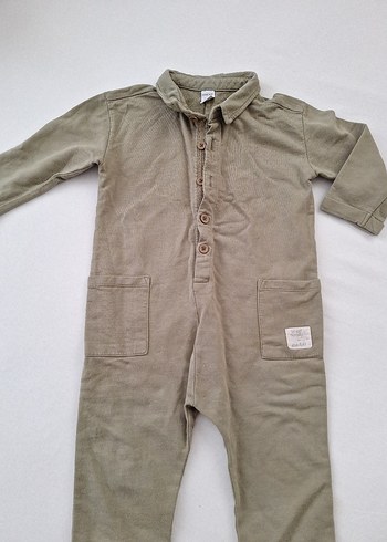 Erkek Bebek Düğmeli Uzun Kollu Tulum - Görsel 3