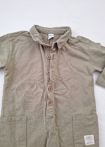 Erkek Bebek Düğmeli Uzun Kollu Tulum - Görsel 7