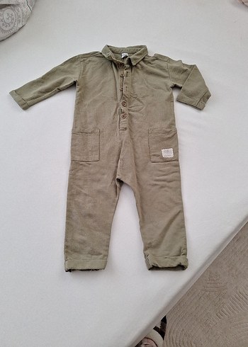 Erkek Bebek Düğmeli Uzun Kollu Tulum - Görsel 2