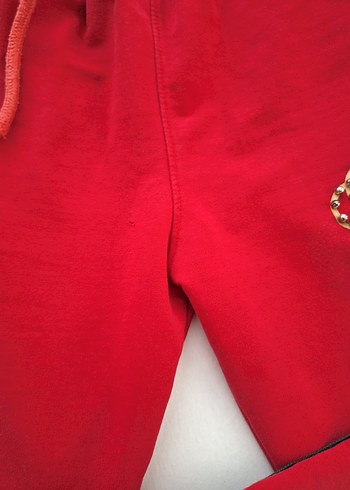 Kızlar için Kırmızı Nakışlı Rahat Takım - Görsel 6