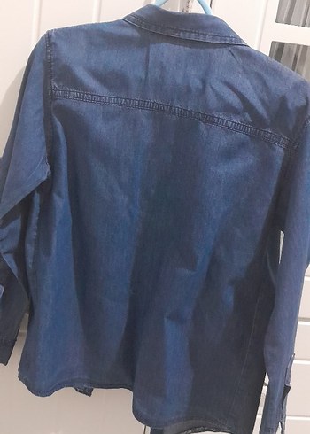 Düğmeli Erkek Çocuk Kot Gömlek - Görsel 4