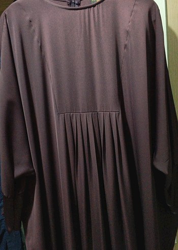 Mor Uzun Kollu Salaş Kadın Elbise - Görsel 5