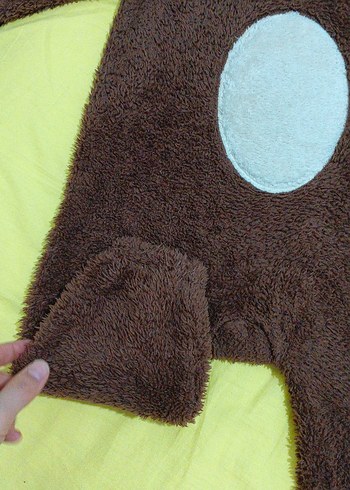 Kahverengi Kürklü Bebek Tulumu - Görsel 3