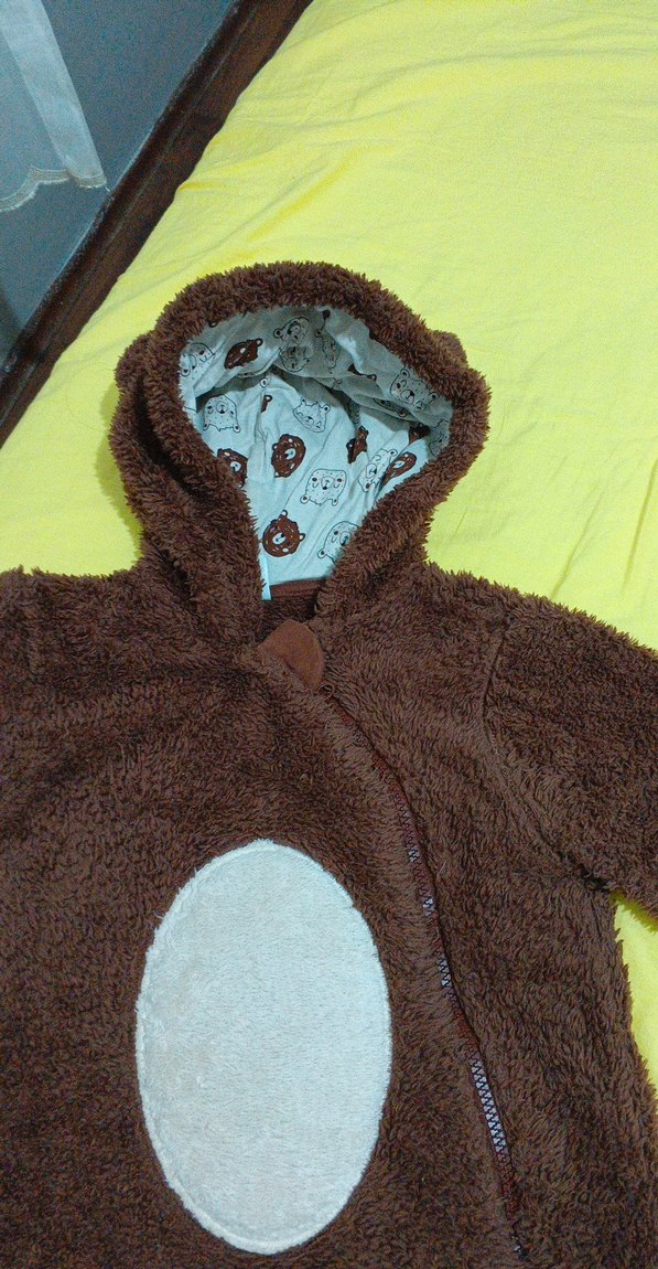 Kahverengi Kürklü Bebek Tulumu - Görsel 5