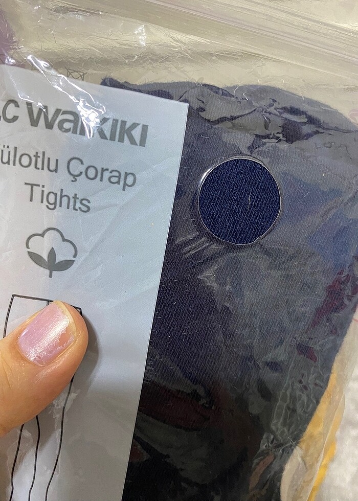 Lacivert kız külotlu çorap - Görsel 3