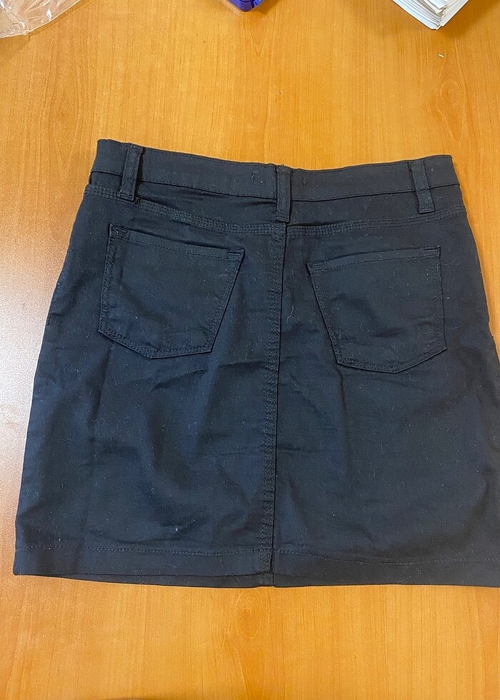 Kadın siyah kısa etek - Görsel 3