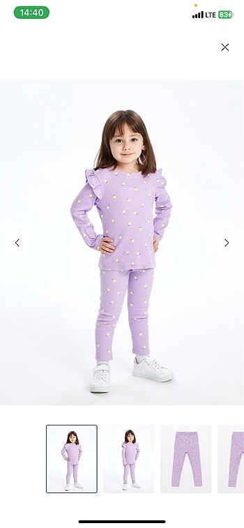 Kız çocuk fitilli altı üst takım - Görsel 5