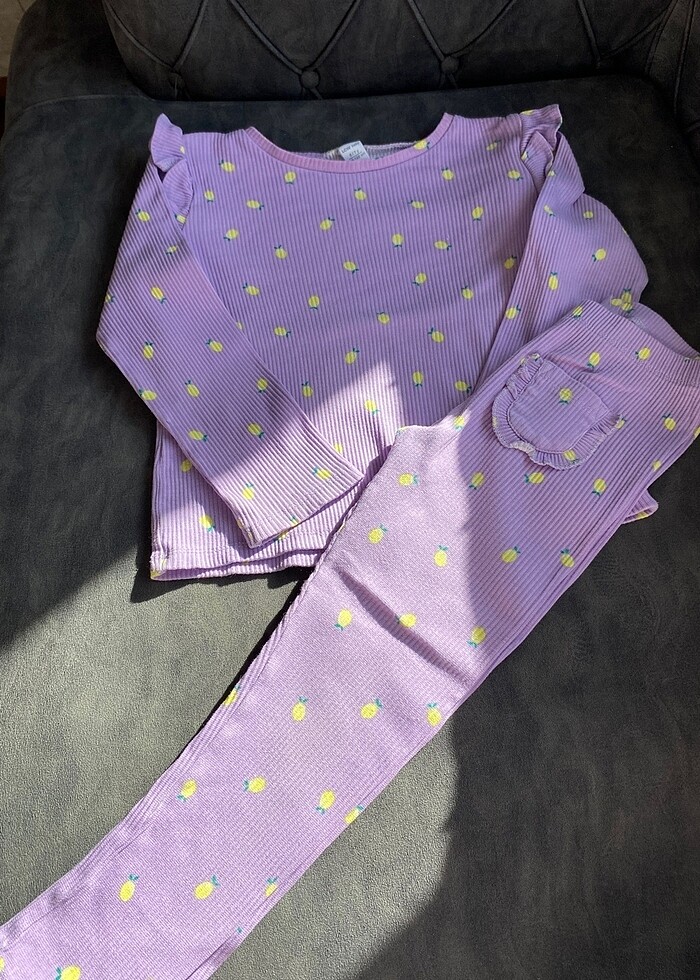 Kız çocuk fitilli altı üst takım - Görsel 2