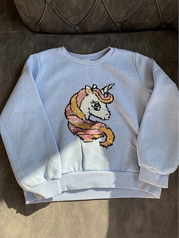 Kız çocuk unicorn sweatshirt