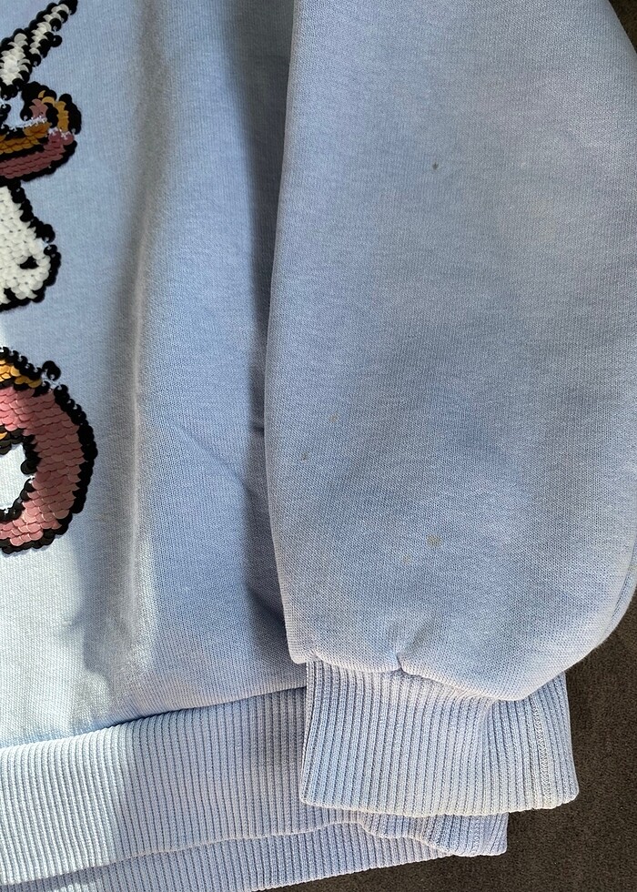 Kız çocuk unicorn sweatshirt - Görsel 3