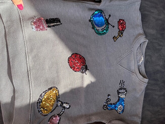 Zara kız çocuk Sweet tişört - Görsel 8