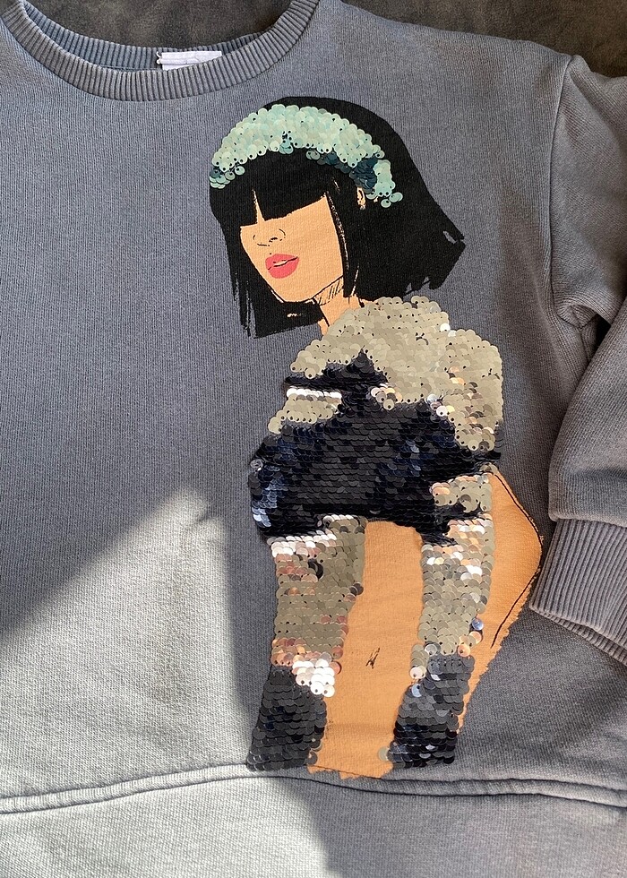 Zara kız çocuk sweatshirt - Görsel 2