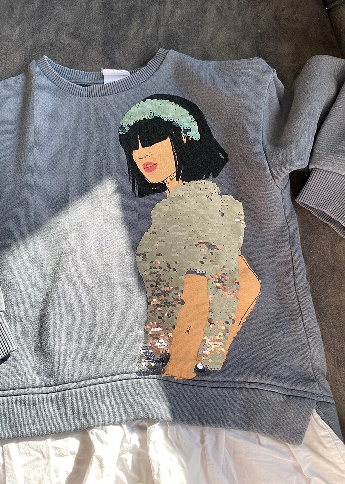 Zara kız çocuk sweatshirt - Görsel 5