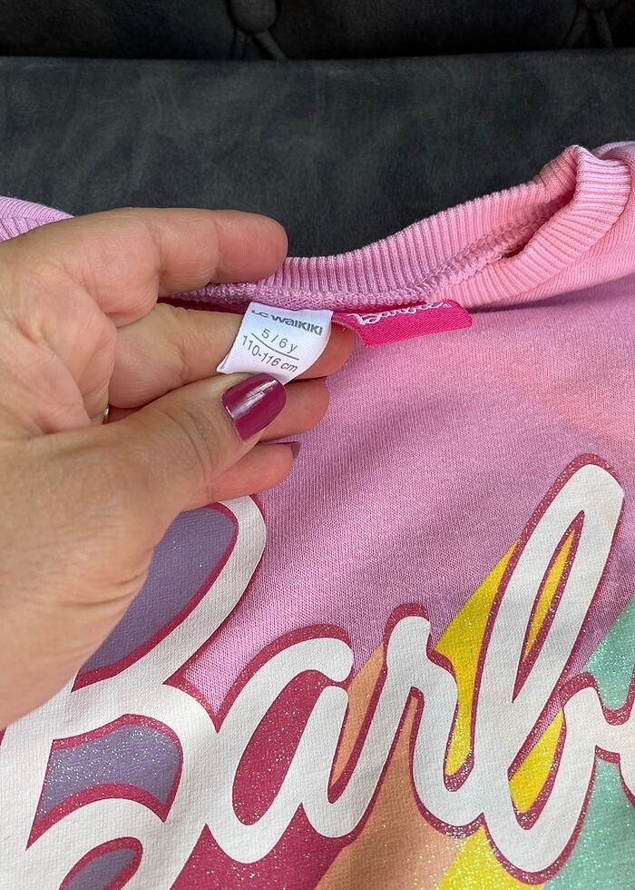Kız çocuk Barbie alt üst takım - Görsel 2