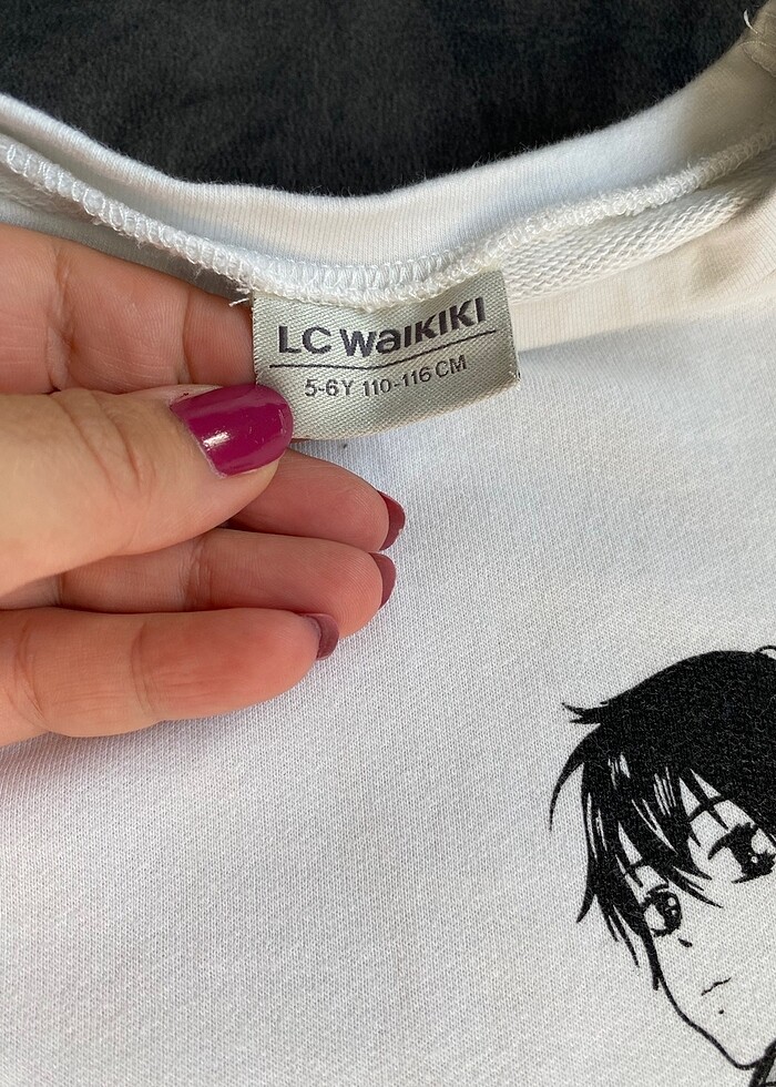 Kız çocuk penye beyaz elbise - Görsel 2