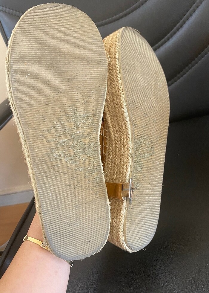 Kadın taba renk sandalet - Görsel 3