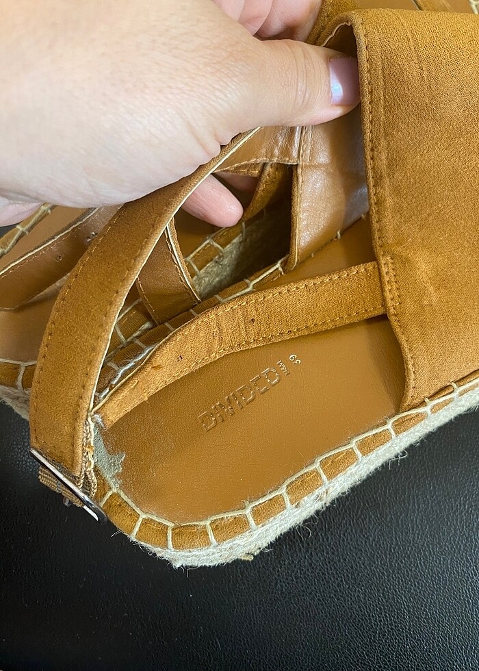 Kadın taba renk sandalet - Görsel 5