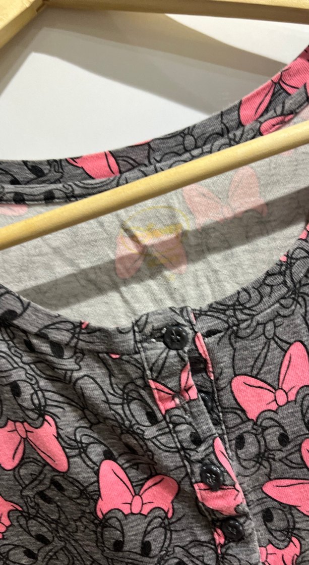 Gri Batik Desenli  pamuklu uyku tulumu - Görsel 2