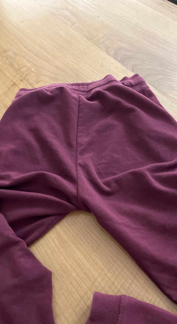 Unisex Mor dar Kesim Sweatpant - Görsel 3