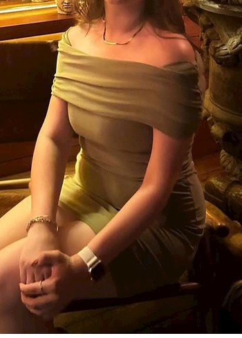 Kadın Keten Drapeli Midi Elbise - Görsel 3