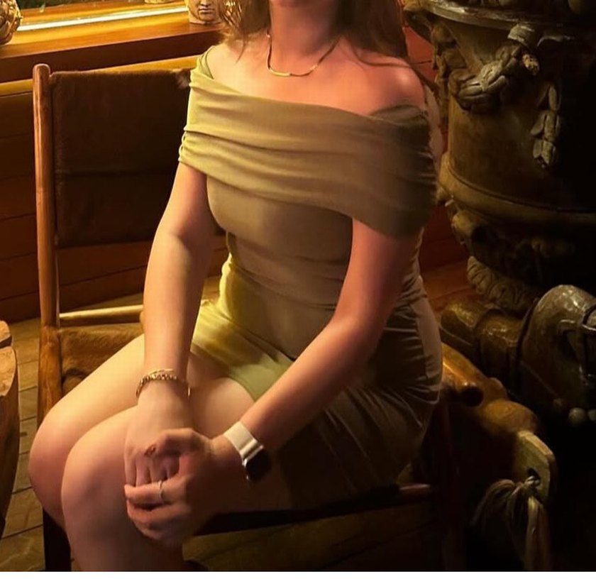 Kadın Keten Drapeli Midi Elbise - Görsel 3