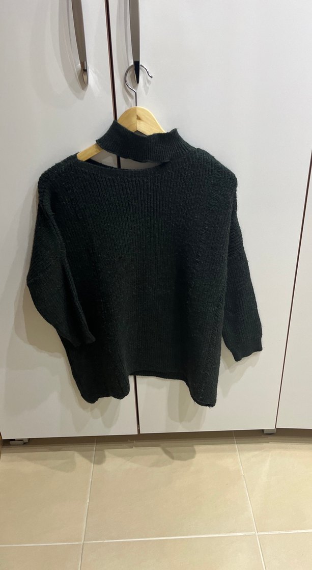 HakiBoğazlı Örgü Kadın Kazak tarz - Görsel 5