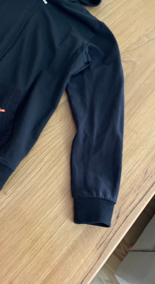 Erkek Siyah Kapüşonlu Fermuarlı Sweatshirt - Görsel 3