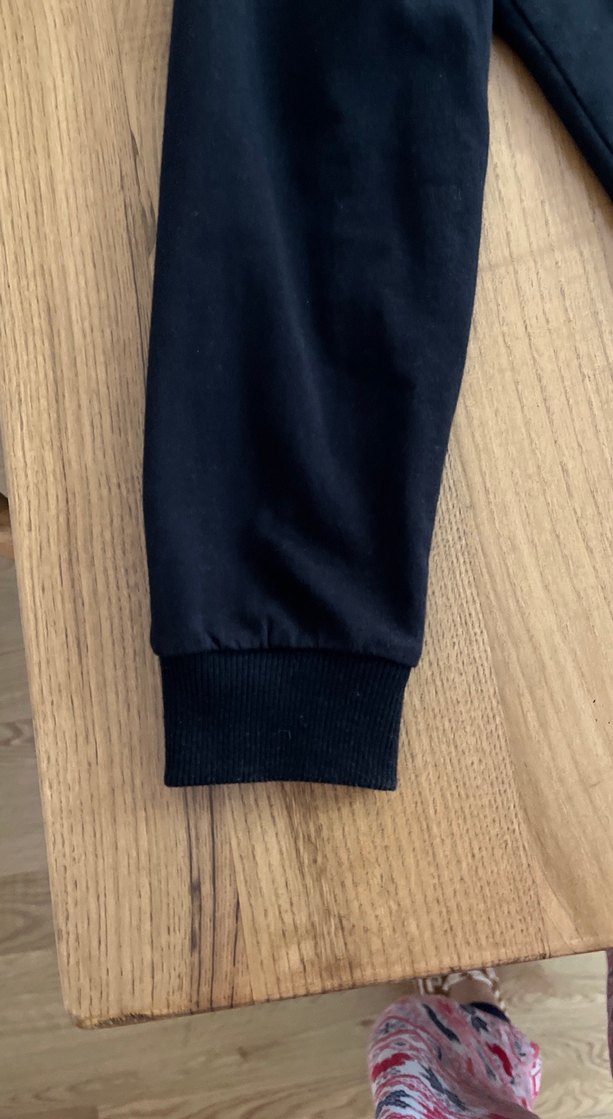 Erkek Siyah Kapüşonlu Fermuarlı Sweatshirt - Görsel 2