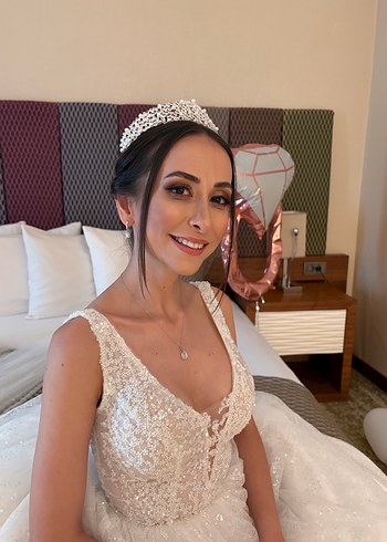 Parlak incili gelin taç - Görsel 2