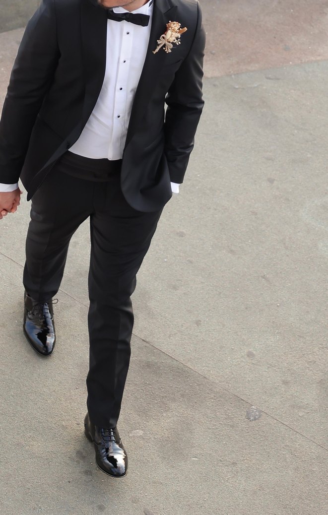 Klasik Siyah Damatlık Takım Elbise - Görsel 2