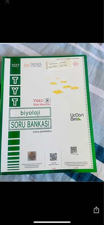 345 yayınları biyoloji soru bankası