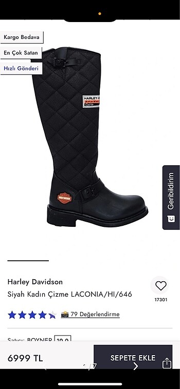 Harley davidson kadın çizme