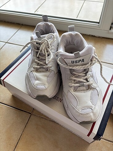 37 Beden beyaz Renk Us polo assn spor ayakkabı