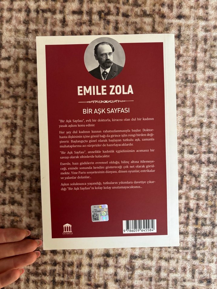 Emile Zola - Bir Aşk Sayfası - Görsel 3