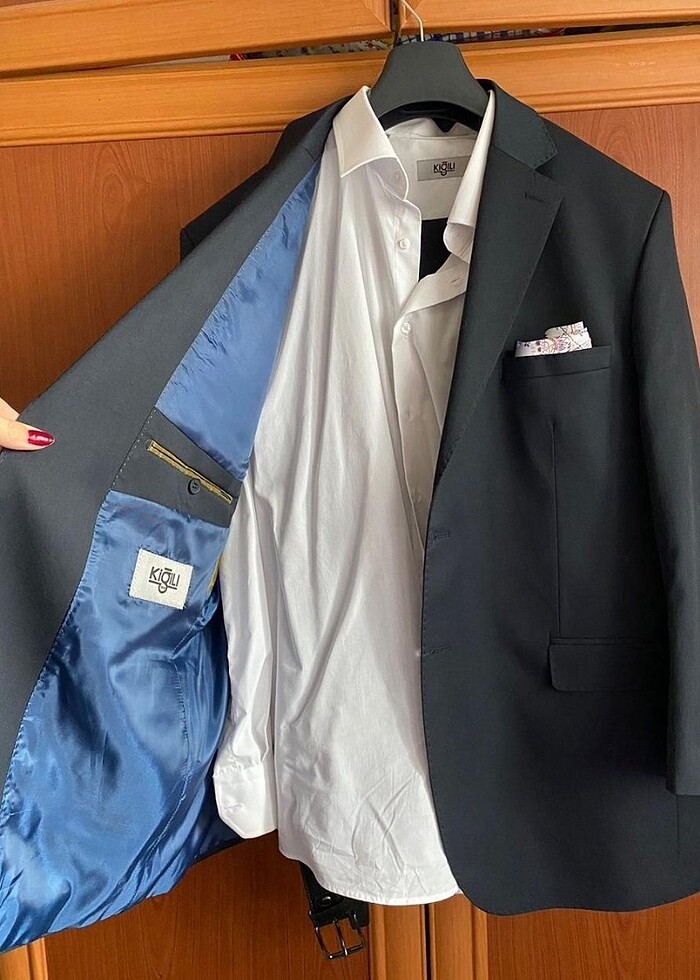 Büyük Beden Kiğılı Takım Elbise - Görsel 3